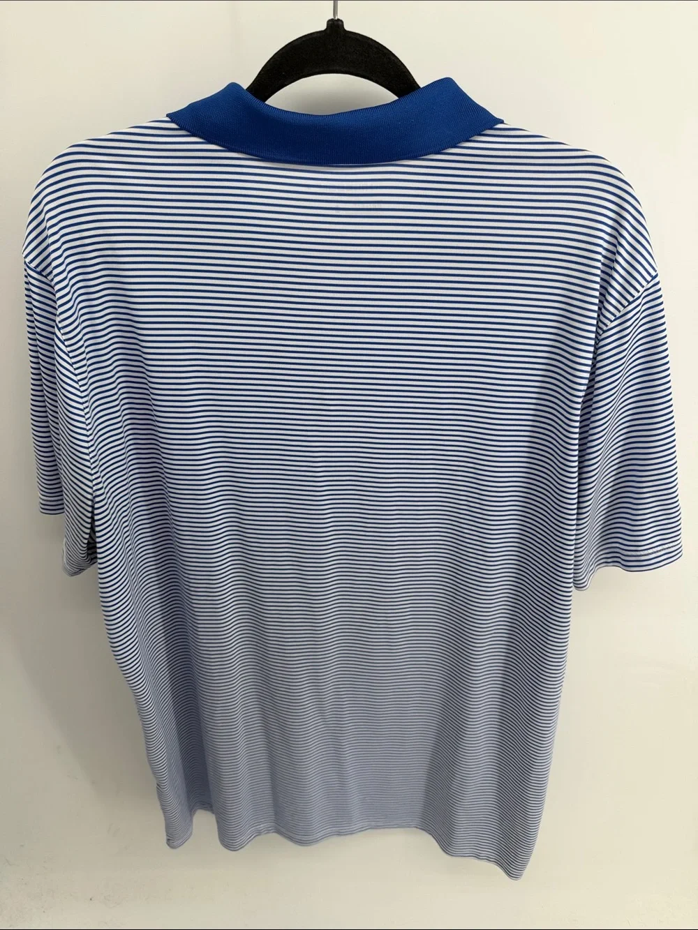 Nike Dri-fit Golf striped performance outdoor athletic athleisure polo shirt XL